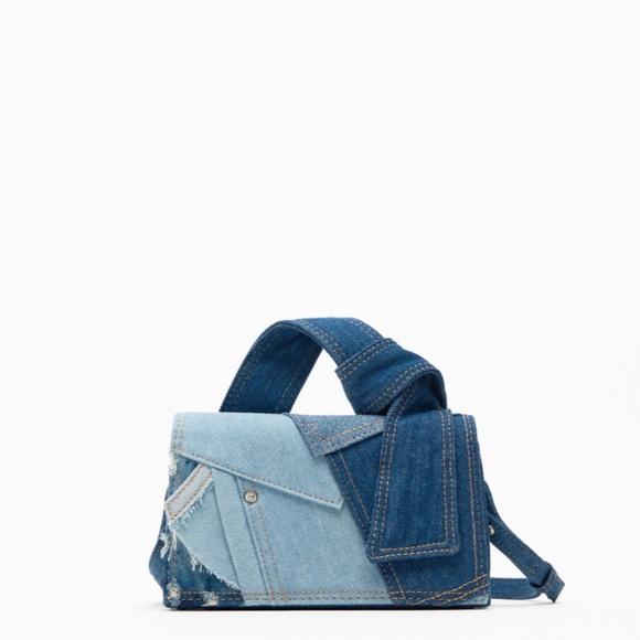 PATCHWORK DENIM BAG - Picture 2 of 16
